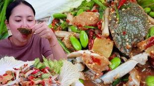 美女吃辣酱蟹瓜视频大全,美女挑战味蕾极限，视频大全来袭！